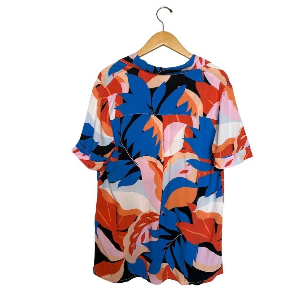 NWT MINKPINK Women's Lukas Button-Up Shirt Standard Size S Tropical Floral - Picture 7 of 10
